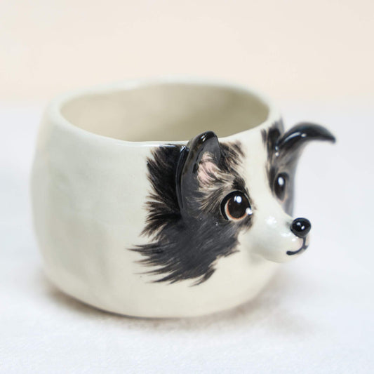 3D Custom Pet Face Mug – Handmade Ceramic Sculpture Cup 3D Face Mug (No Handle) BoopCup
