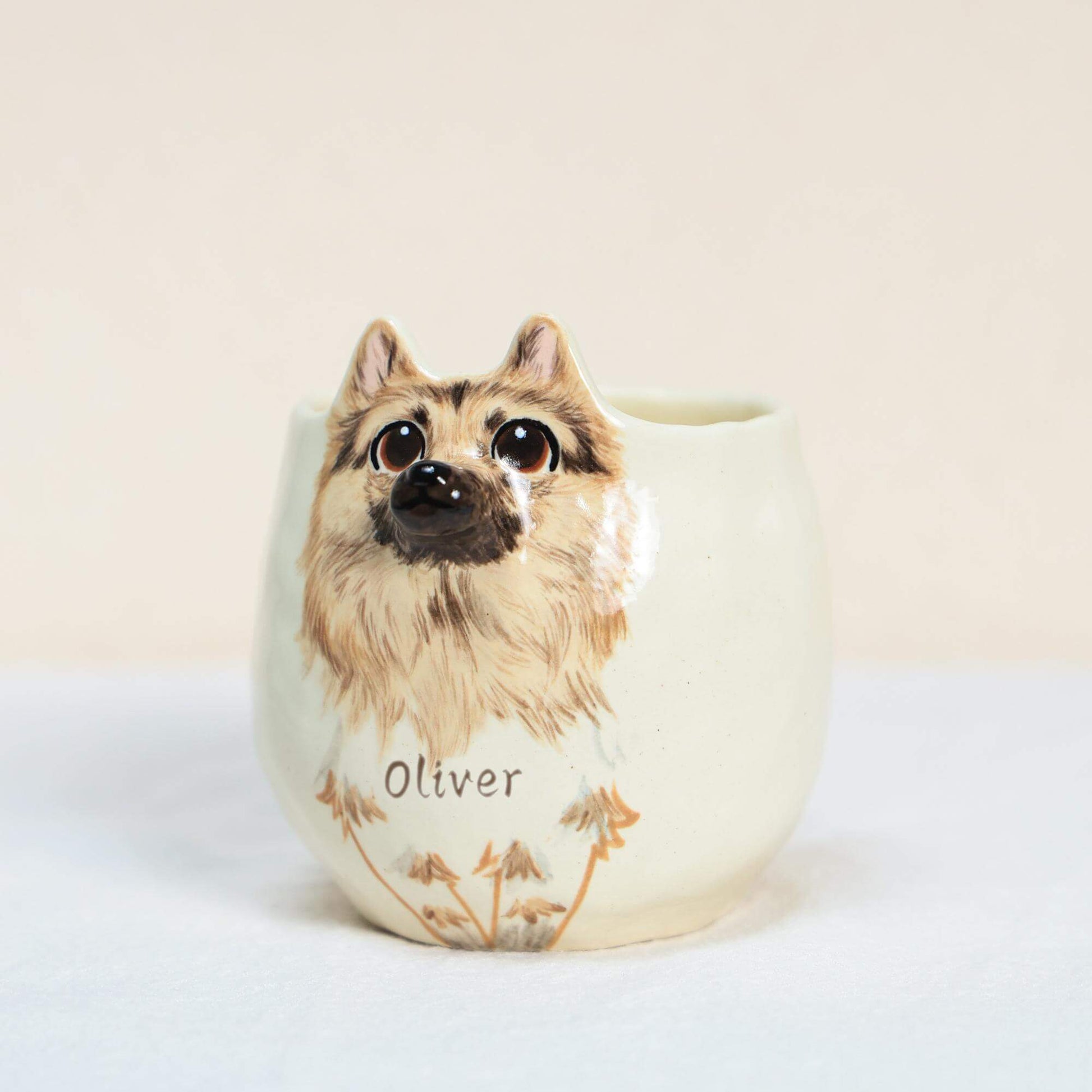 3D Custom Pet Face Mug – Handmade Ceramic Sculpture Cup BoopCup