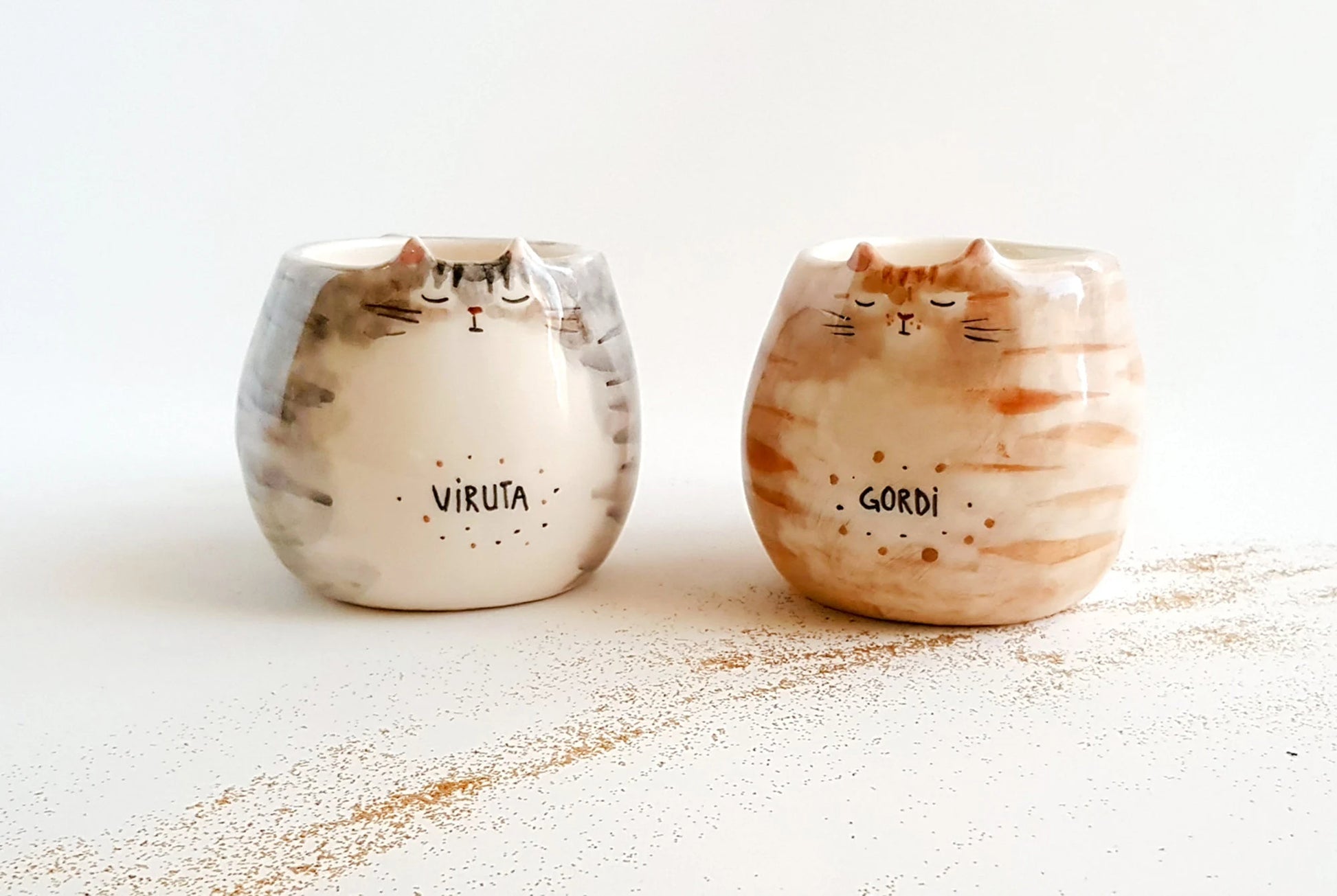 Sleepy Cat Mug – Painted Ceramic Gift BoopCup